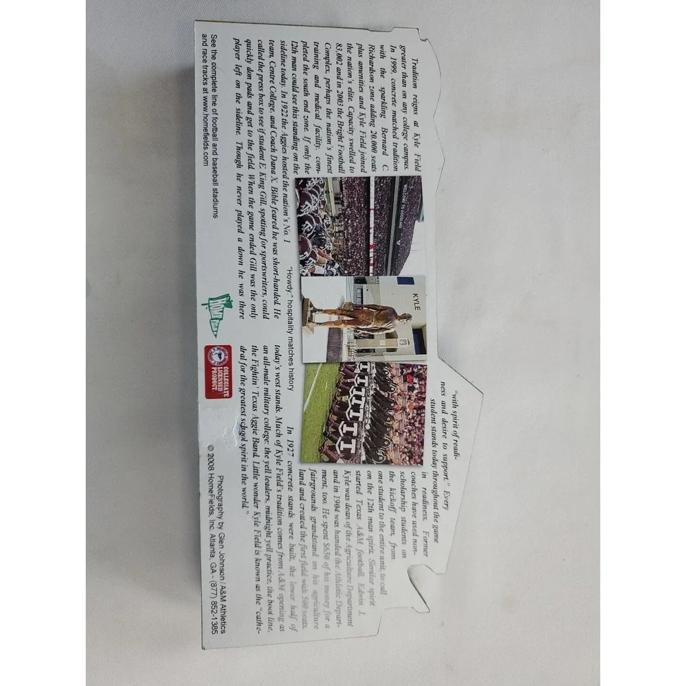 3D Wood Desk Display Aggies‎ A&M Football Stadium 9x1.4x4